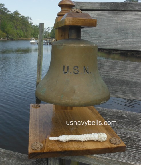 Original U.S. WWII Navy Quarterdeck Brass Bell – International